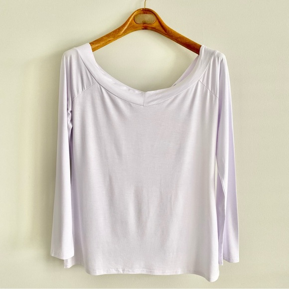 Sarin Matthews White Off Shoulder Top Size Large - Picture 1 of 6